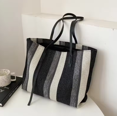 الرافية الصيف حقائب للمرأة 2024 شريط مصمم الكتف Crossbody المتسوق حقيبة التخزين المرأة حقيبة يد قماش عادية حمل حقيبة