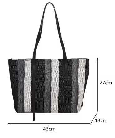 الرافية الصيف حقائب للمرأة 2024 شريط مصمم الكتف Crossbody المتسوق حقيبة التخزين المرأة حقيبة يد قماش عادية حمل حقيبة - الصورة 3