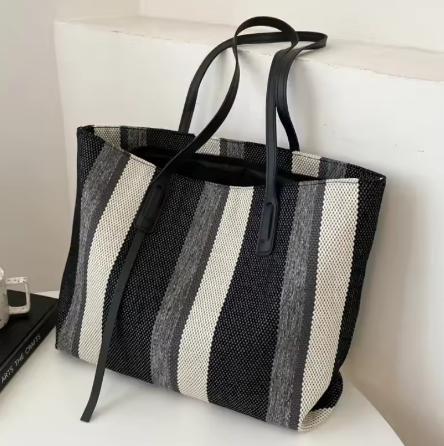 الرافية الصيف حقائب للمرأة 2024 شريط مصمم الكتف Crossbody المتسوق حقيبة التخزين المرأة حقيبة يد قماش عادية حمل حقيبة - الصورة 2